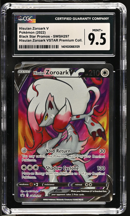 Hisuian Zoroark V 2022 Black Star Promos #SWSH297 CGC 9.5