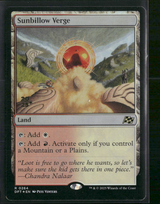 Sunbillow Verge Pre Release Cards Aetherdrift #264