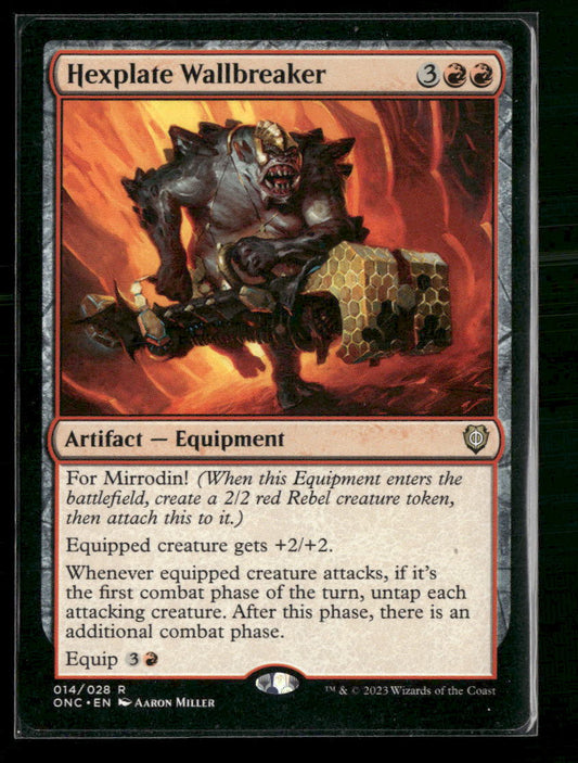 Hexplate Wallbreaker Commander: Phyrexia: All Will Be One #14