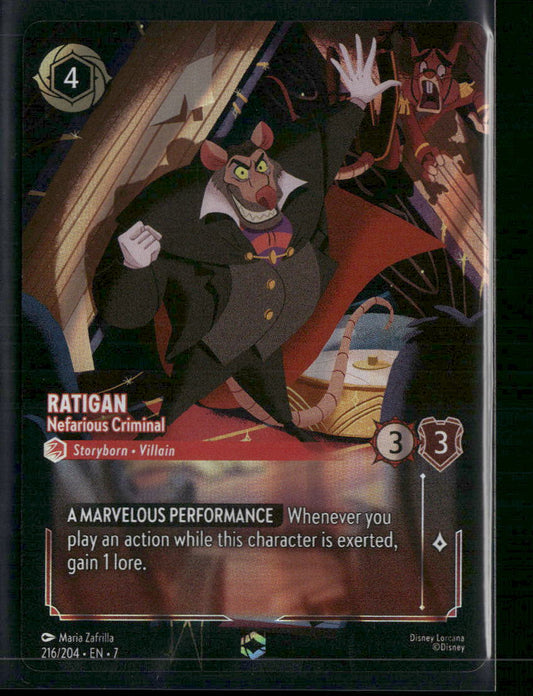 Ratigan Archazia's Island #216/204 (HoloFoil) - Front
