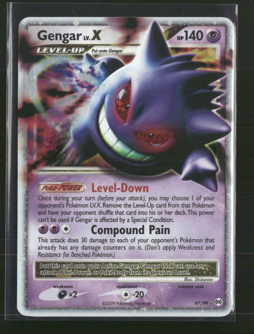 Gengar Lv.X Arceus #97/99 - Front