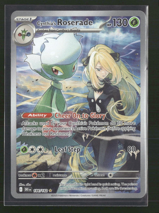 Cynthia's Roserade SV10: Destined Rivals #184/182 - Front