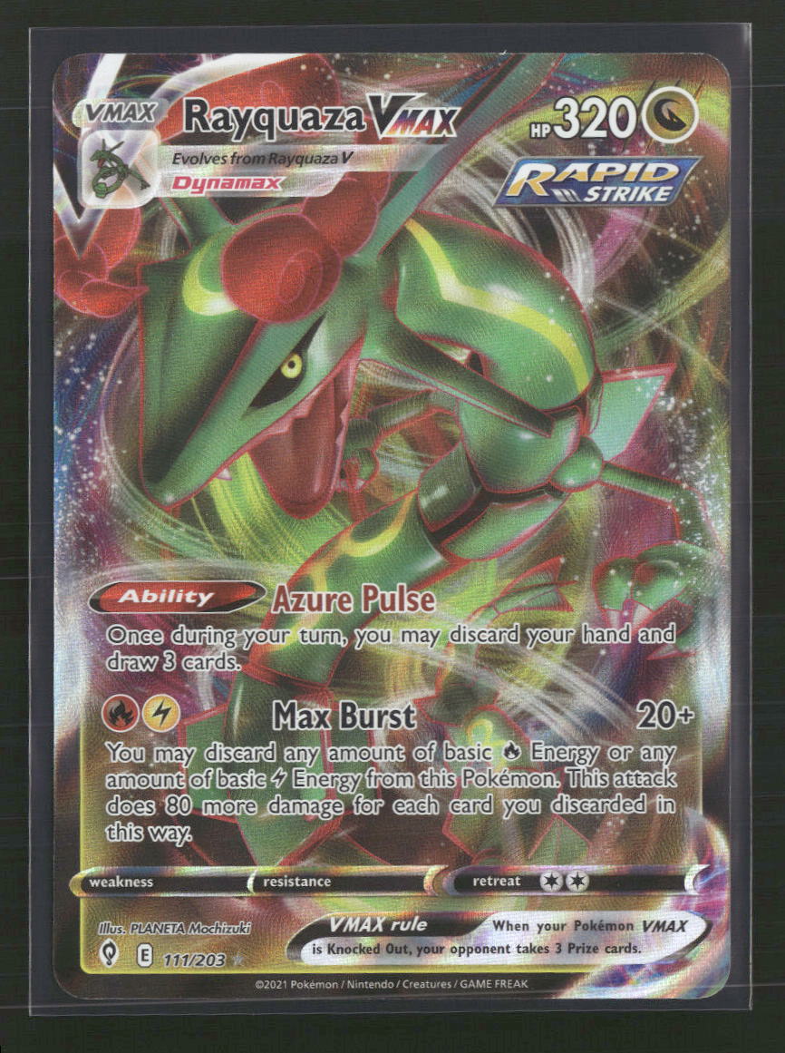 Rayquaza VMAX SWSH07: Evolving Skies #111/203 - Front