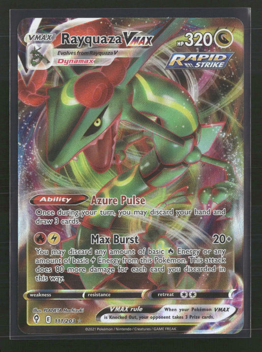 Rayquaza VMAX SWSH07: Evolving Skies #111/203 - Front