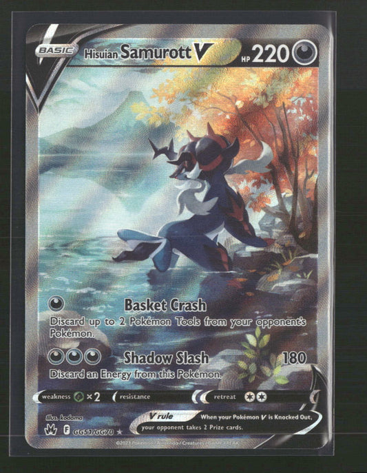 Hisuian Samurott V Crown Zenith: Galarian Gallery #GG51/GG70 - Front