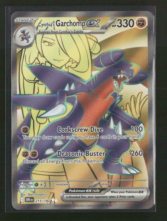 Cynthia's Garchomp ex SV10: Destined Rivals #215/182