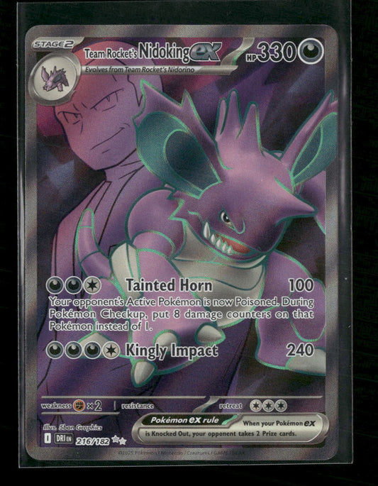 Team Rocket's Nidoking ex SV10: Destined Rivals #216/182