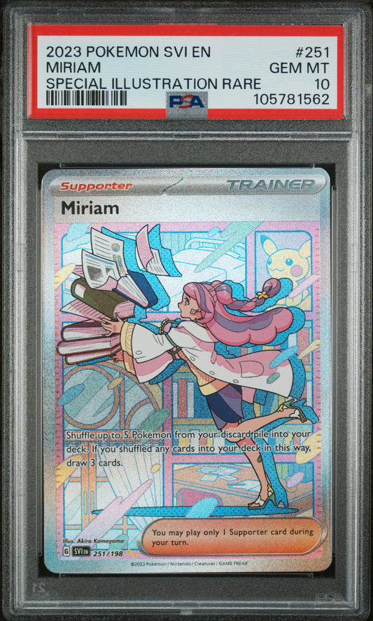 Miriam 2023 Pokemon Svi En-Scarlet & Violet #251 SIR PSA 10