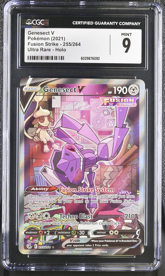 Genesect V 2021 Fusion Strike #255/264 CGC 9