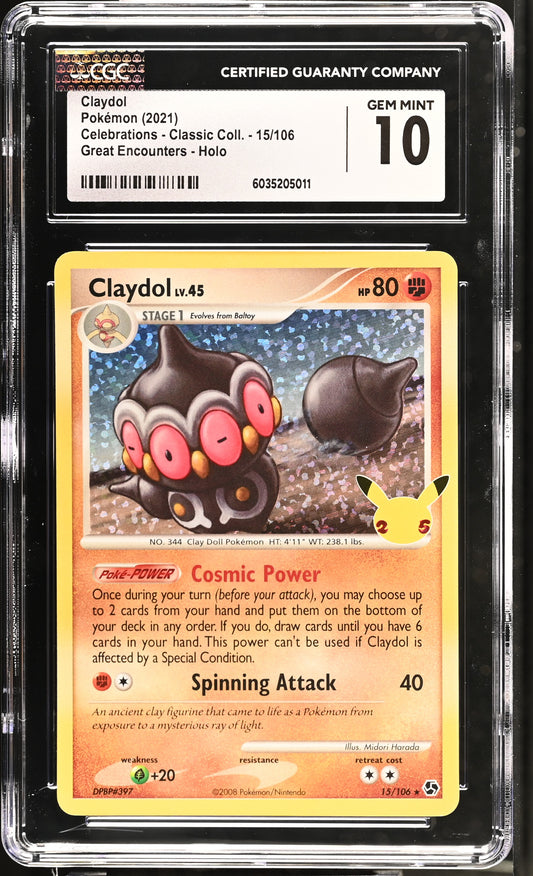 Claydol 2021 Celebrations - Classic Coll. #15/106 CGC 10