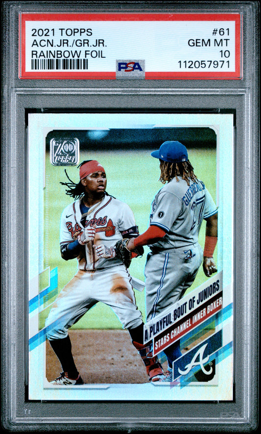 Acn.Jr./Gr.Jr. 2021 Topps #61 Rainbow Foil PSA 10