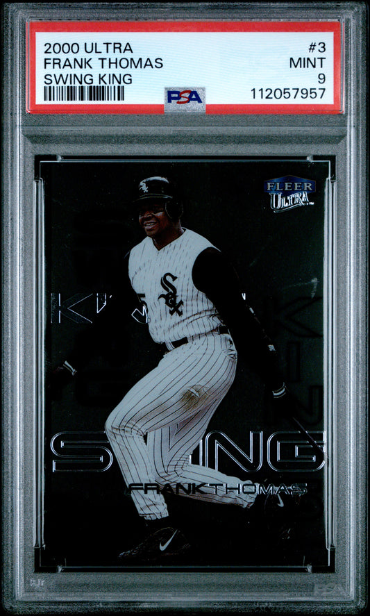 Frank Thomas 2000 Ultra Swing Kings #3 Swing King PSA 9