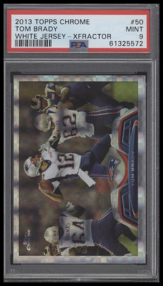 Tom Brady 2013 Topps Chrome #50 X-Fractor PSA 9