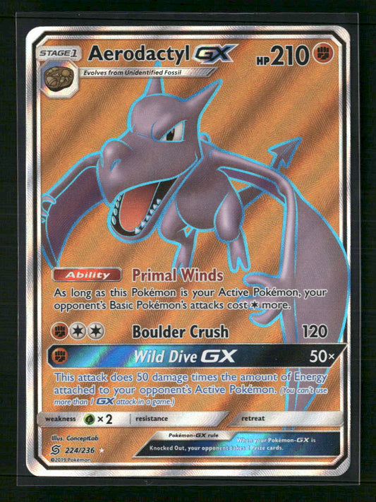 Aerodactyl GX (Full Art) SM - Unified Minds #224/236