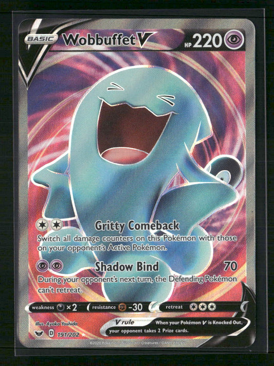 Wobbuffet V (Full Art) SWSH01: Sword & Shield Base Set #191/202