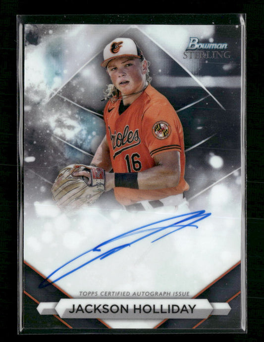 Jackson Holliday 2023 Bowman Sterling #PA-JH Prospect Autographs