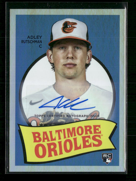 Adley Rutschman 2023 Topps Archives #69T-7 1969 Topps Single Player Foil Auto