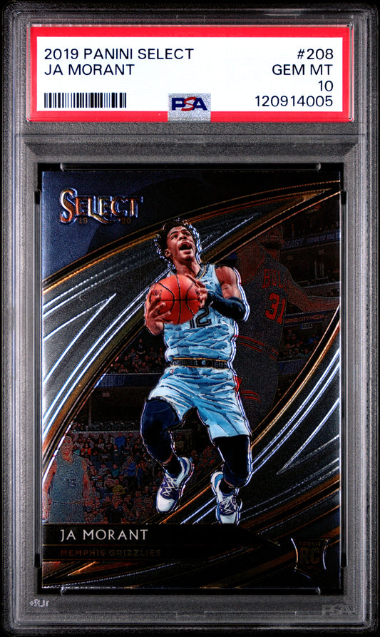 Ja Morant 2019 Panini Select #208 PSA 10