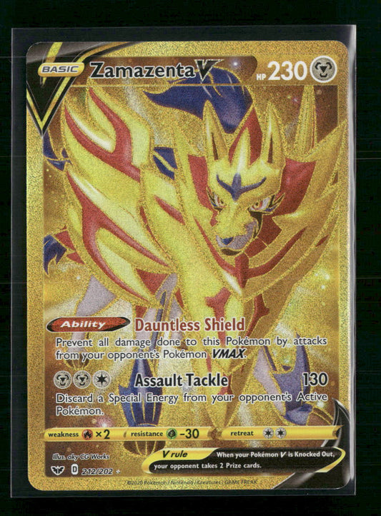 Zamazenta V (Secret) SWSH01: Sword & Shield Base Set #212/202
