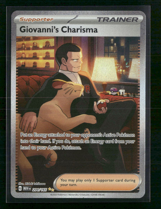 Giovanni's Charisma SV: Scarlet & Violet 151 #204/165