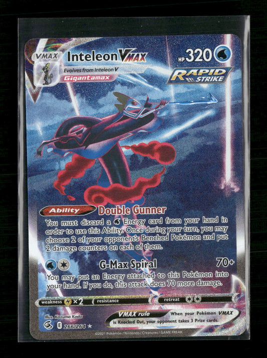 Inteleon VMAX (Alternate Art Secret) SWSH08: Fusion Strike #266/264