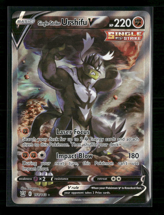 Single Strike Urshifu V (Alternate Full Art) SWSH05: Battle Styles #151/163