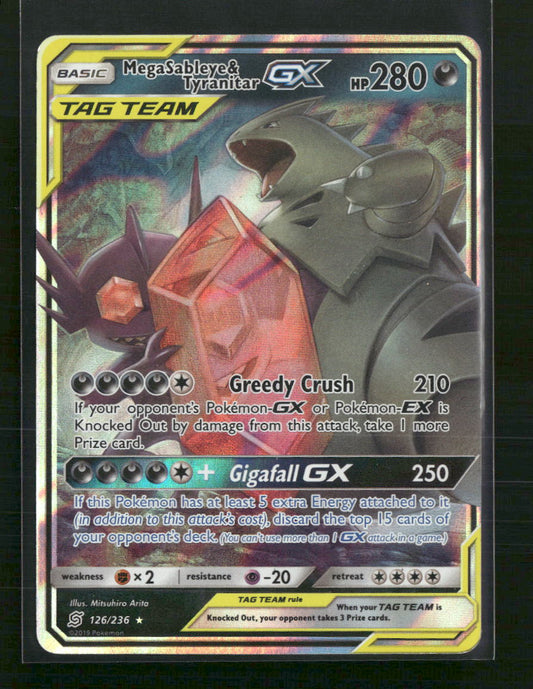 Mega Sableye & Tyranitar GX SM - Unified Minds #126/236