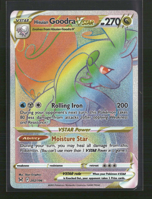 Hisuian Goodra VSTAR (Secret) SWSH11: Lost Origin #202/196