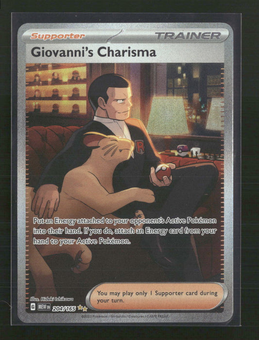 Giovanni's Charisma SV: Scarlet & Violet 151 #204/165