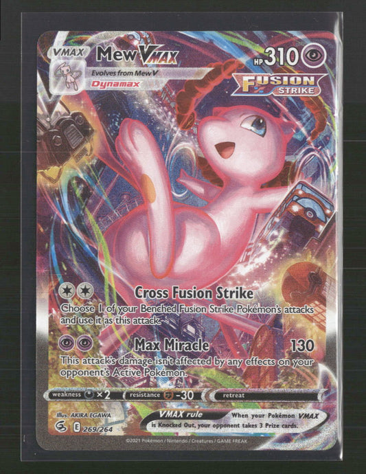 Mew VMAX (Alternate Art Secret) SWSH08: Fusion Strike #269/264