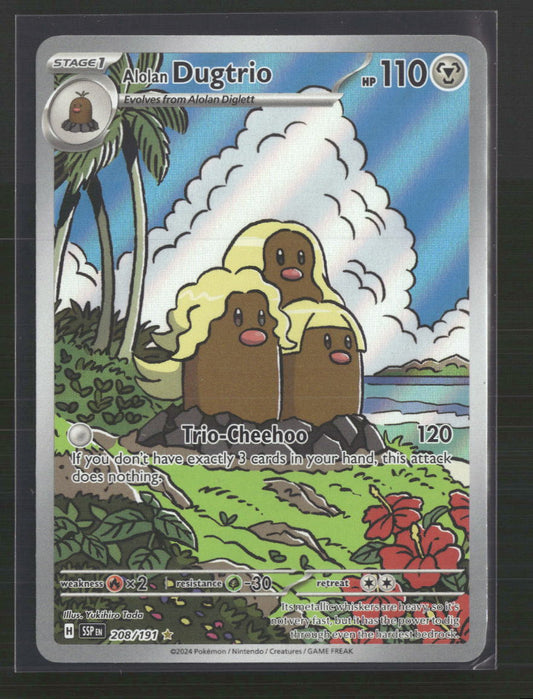 Alolan Dugtrio SV08: Surging Sparks #208/191