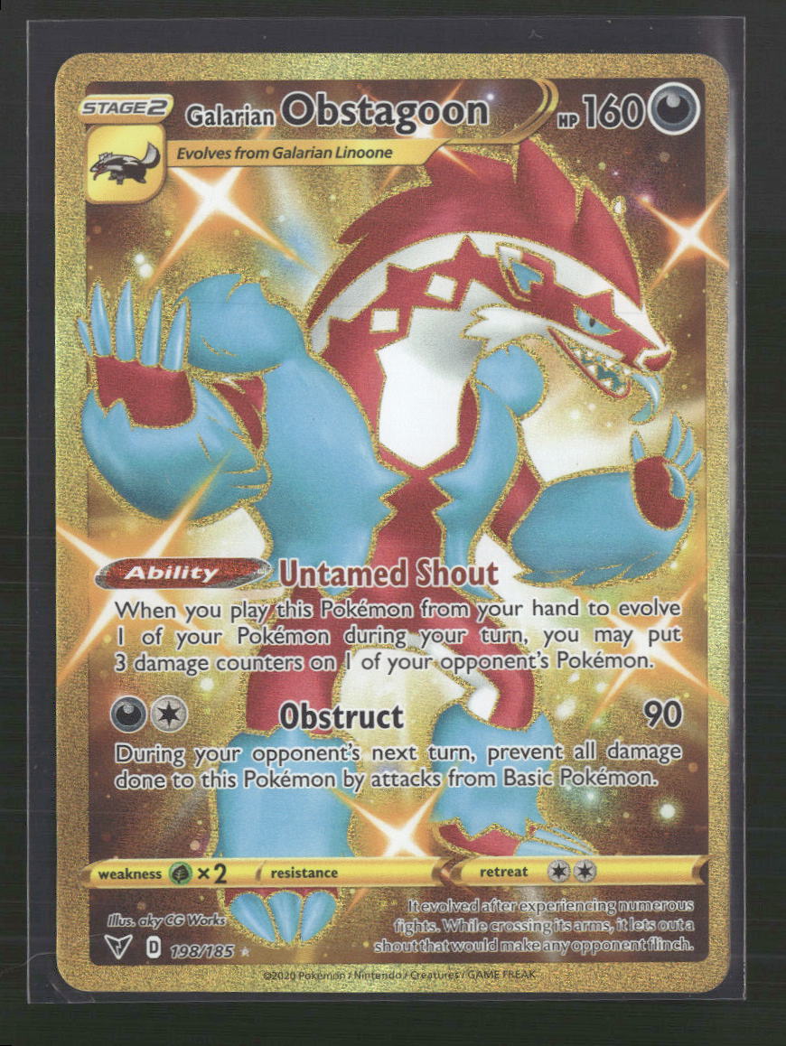 Galarian Obstagoon (Secret) SWSH04: Vivid Voltage #198/185