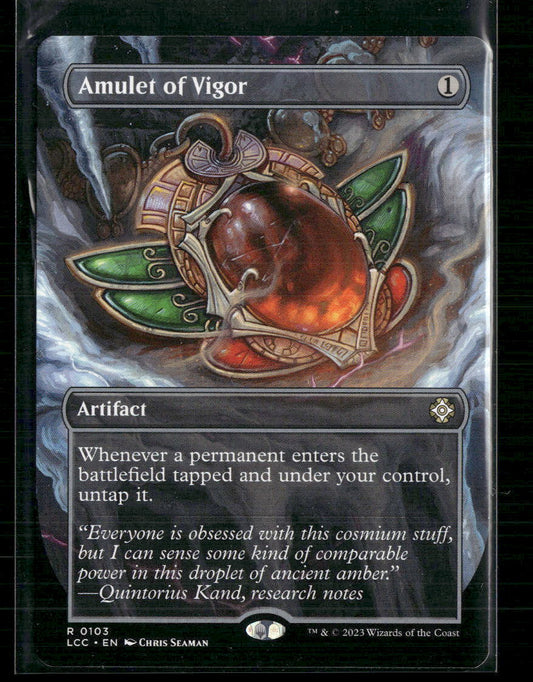 Amulet of Vigor (Borderless) Commander: The Lost Caverns of Ixalan #103