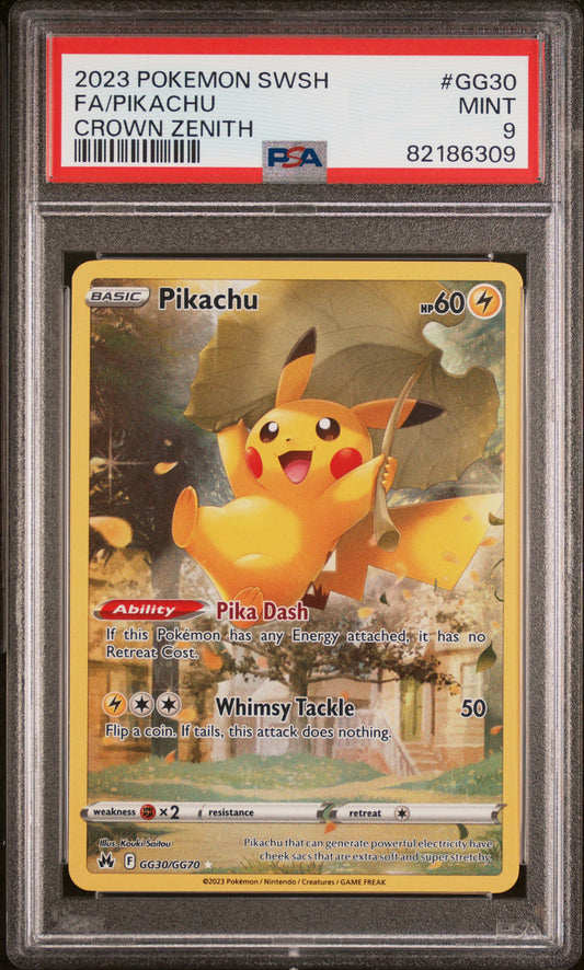 Fa/Pikachu 2023 Pokemon Sword And Shield Crown Zenith #GG30 Crown Zenith PSA 9