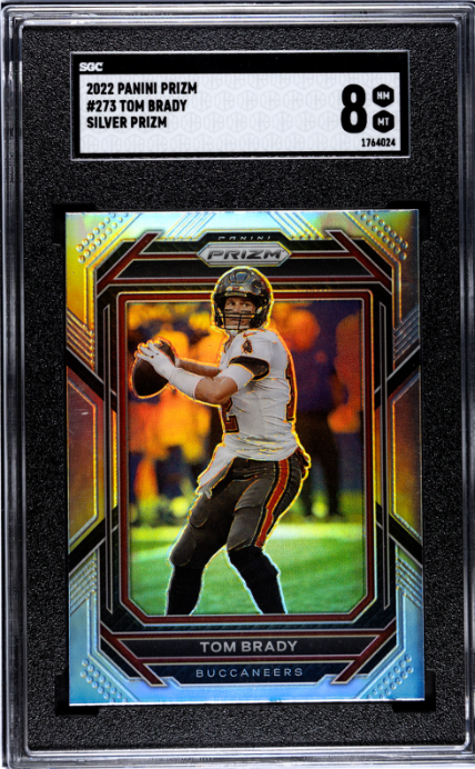 Tom Brady 2022 Panini Prizm #273 Silver Prizm SGC 8