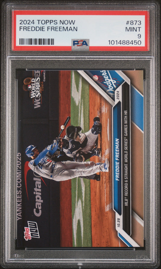 Freddie Freeman 2024 Topps Now #873 PSA 9