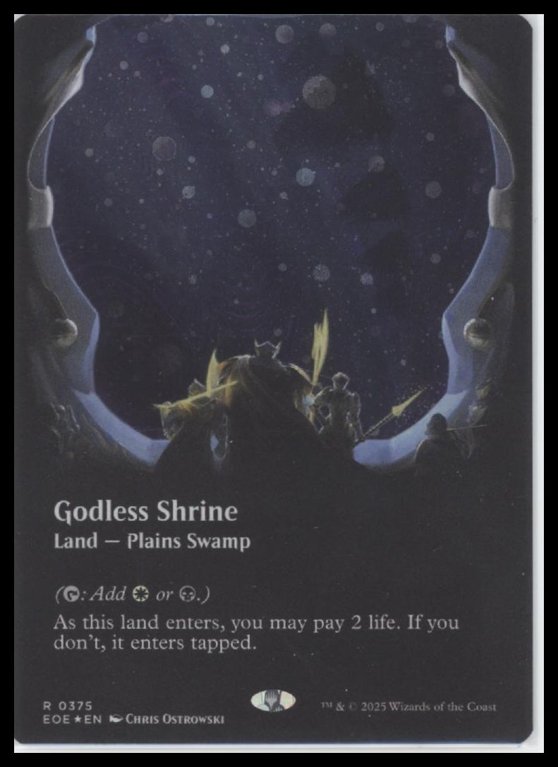 Godless Shrine (Borderless) (Galaxy Foil) Edge of Eternities #375