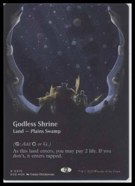 Godless Shrine (Borderless) (Galaxy Foil) Edge of Eternities #375