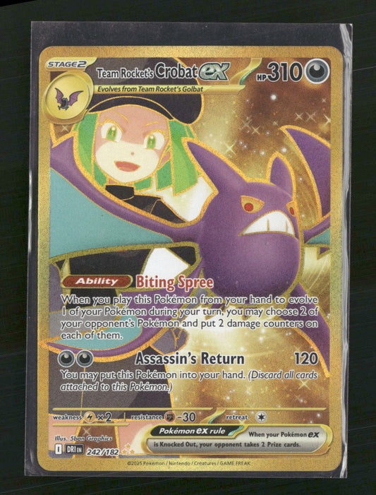 Team Rocket's Crobat ex SV10: Destined Rivals #242/182