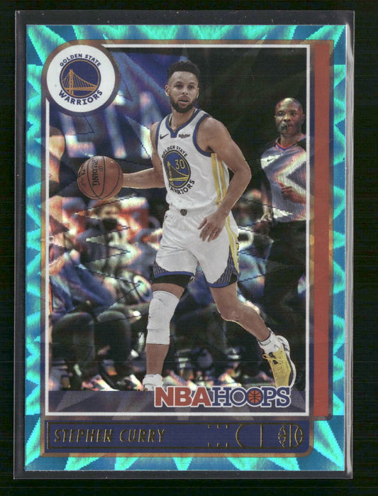 Stephen Curry 2021-22 Hoops #18 Teal Explosion