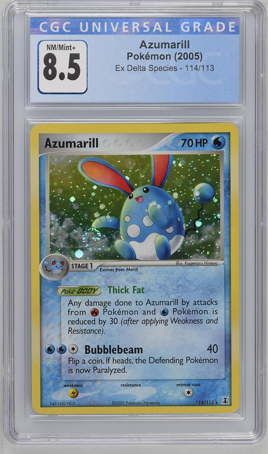 Azumarill 2005 EX Delta Species #114/113 CGC 8.5
