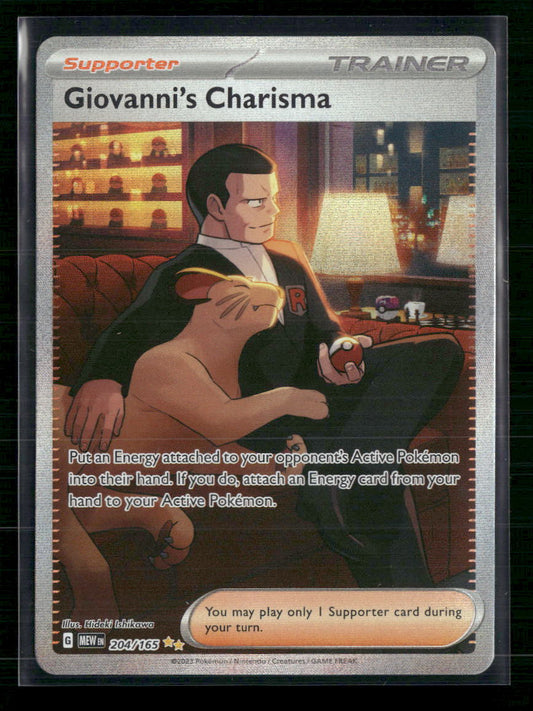Giovanni's Charisma SV: Scarlet & Violet 151 #204/165