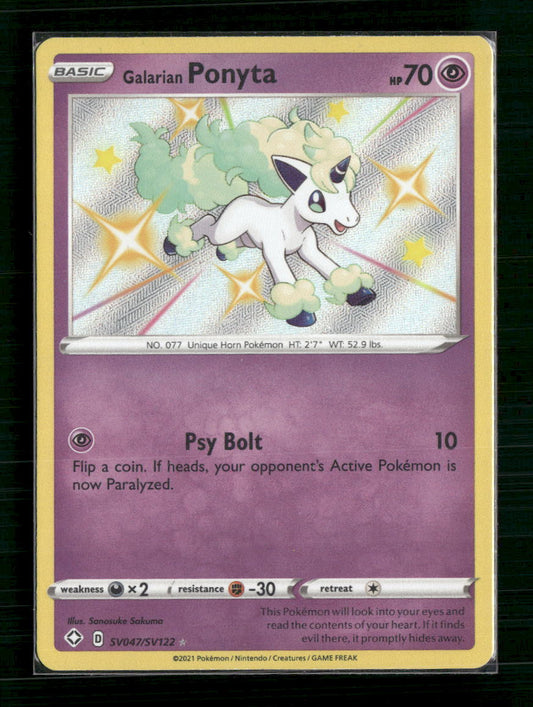 Galarian Ponyta Shining Fates: Shiny Vault #SV047/SV122
