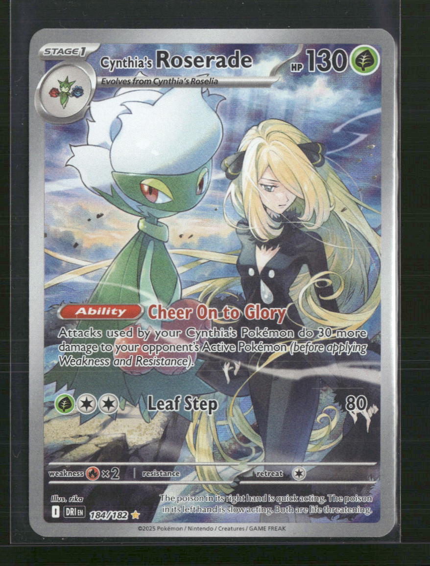 Cynthia's Roserade SV10: Destined Rivals #184/182