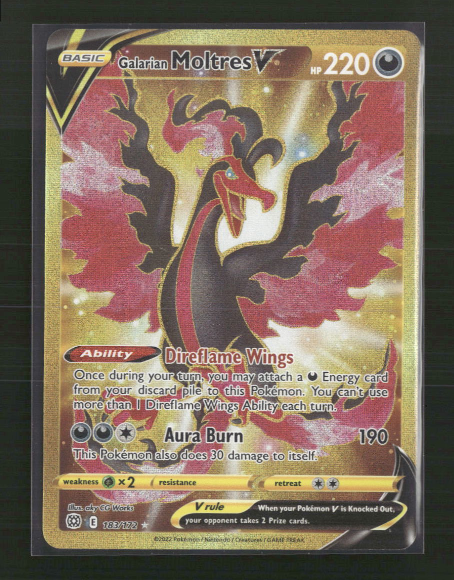Galarian Moltres V (Secret) SWSH09: Brilliant Stars #183/172