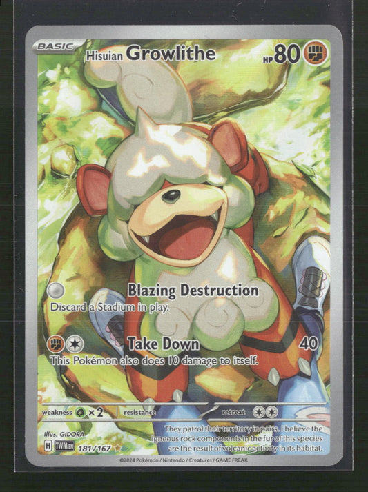 Hisuian Growlithe SV06: Twilight Masquerade #181/167