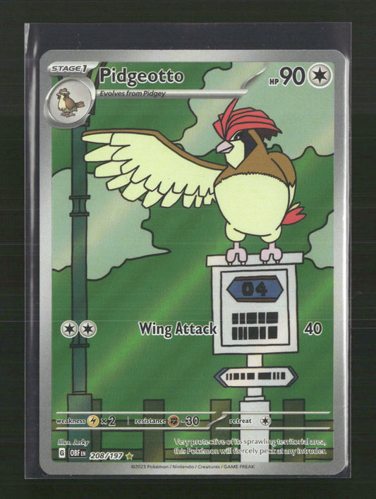 Pidgeotto SV03: Obsidian Flames #208/197