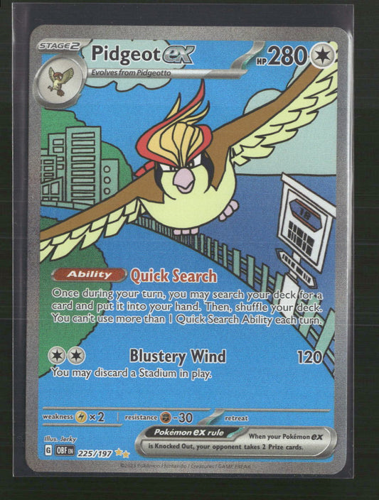 Pidgeot ex SV03: Obsidian Flames #225/197