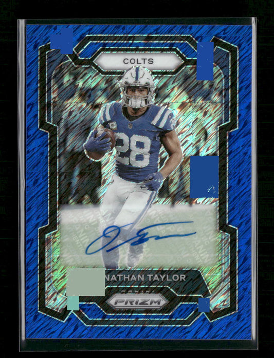 Jonathan Taylor 2023 Panini Prizm #127 Blue Shimmer #/25