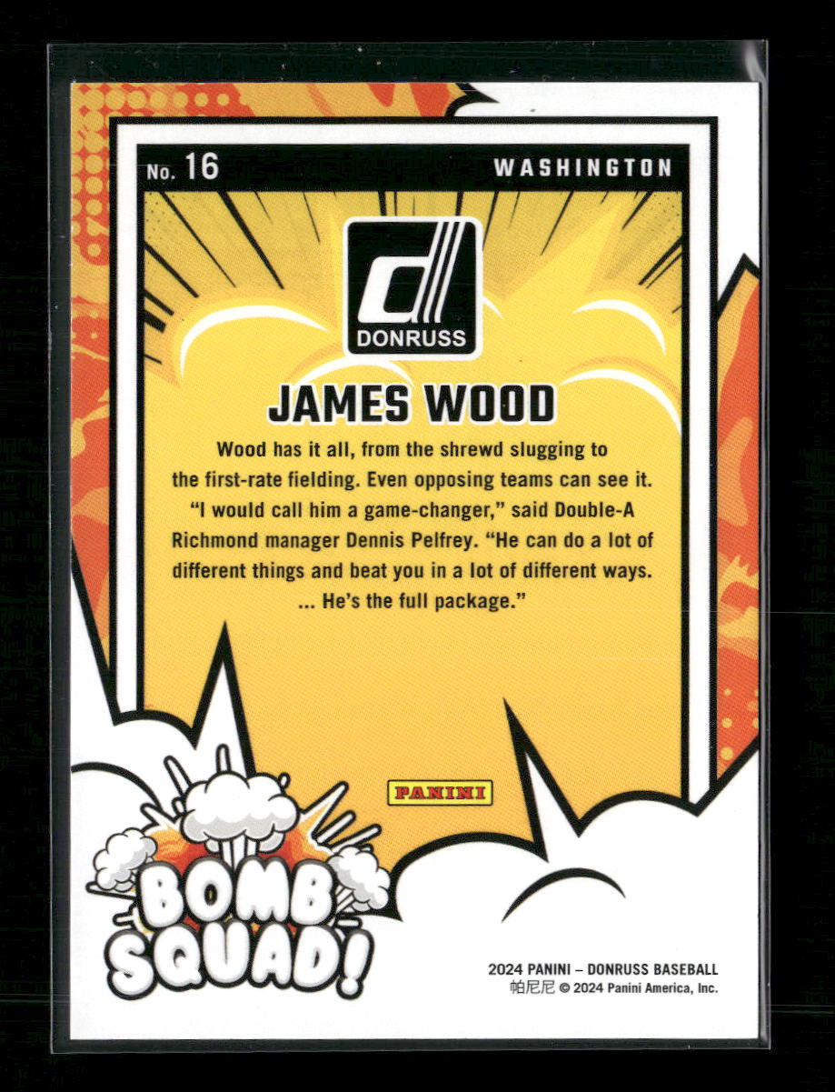 James Wood 2024 Donruss #16 Bomb Squad